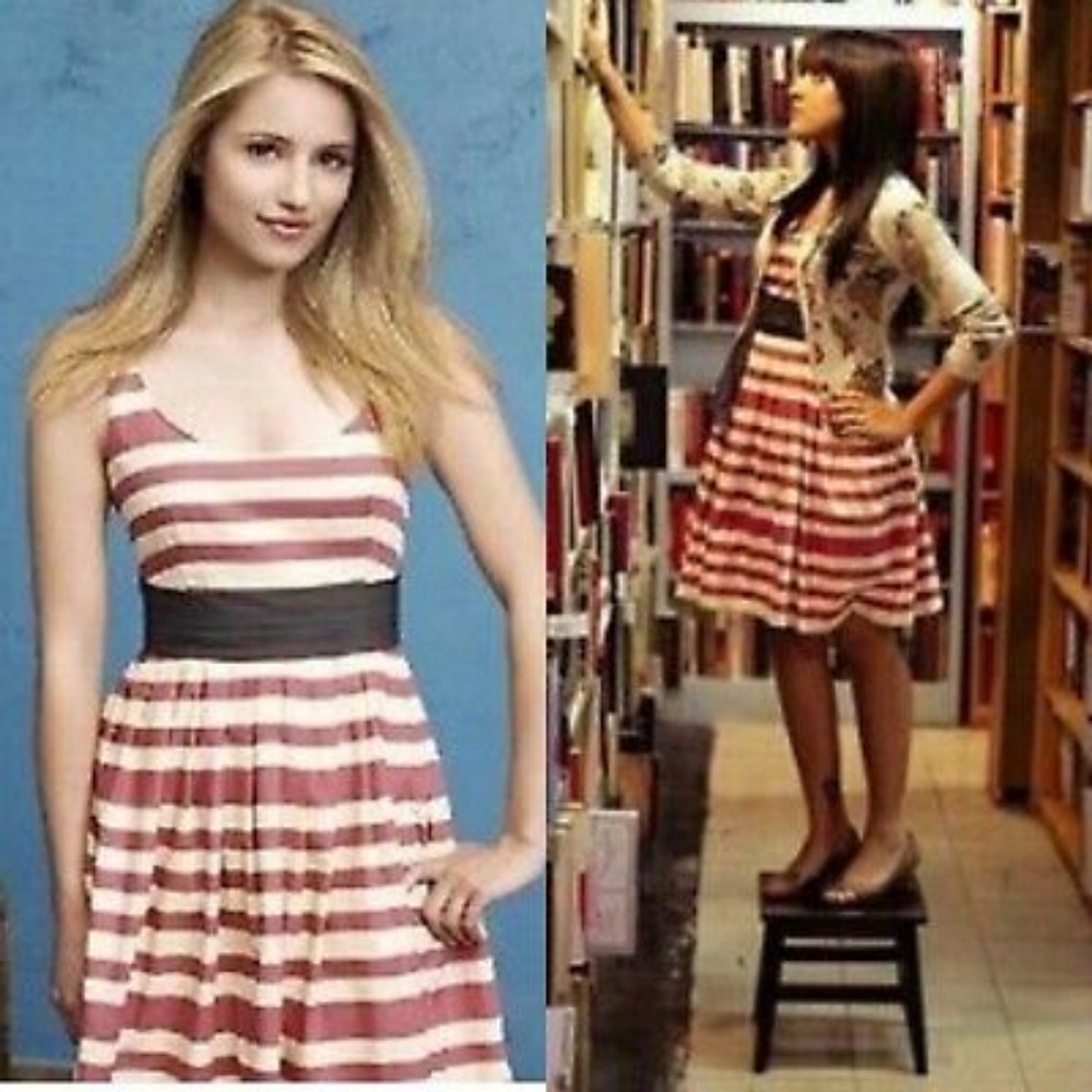 ***SOLD***Peppermint Pinstriped Umbrella Dress🍥